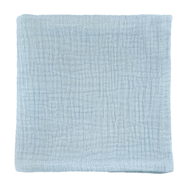 Organic Cheesecloth Muslin Light Blue 70x70cm