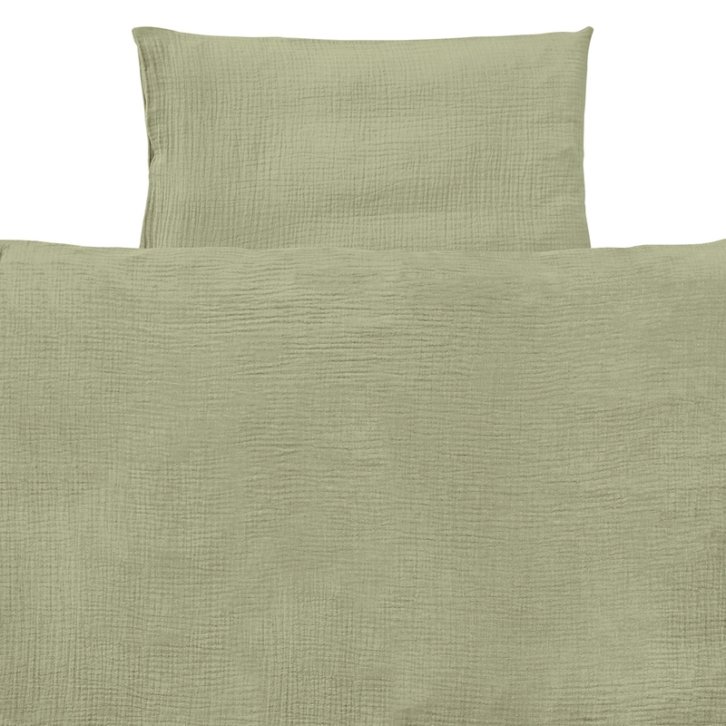 Organic Bedding Muslin Light Green 100x135cm