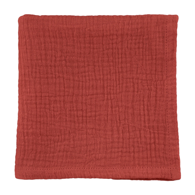 Muslin Cloth Dark Red 70x70cm