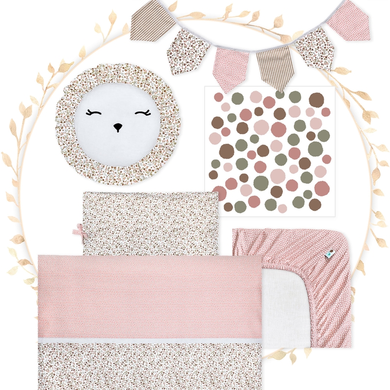 Cot Bundle &#039;Buttercup Rose&#039;