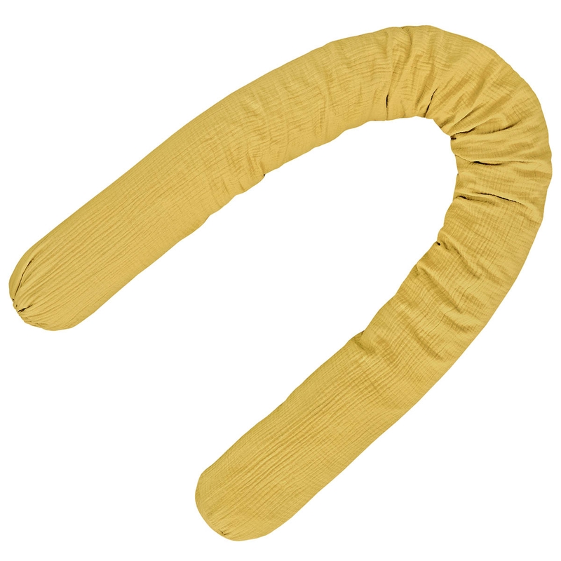 Bed Bumper Muslin Mustard 180cm
