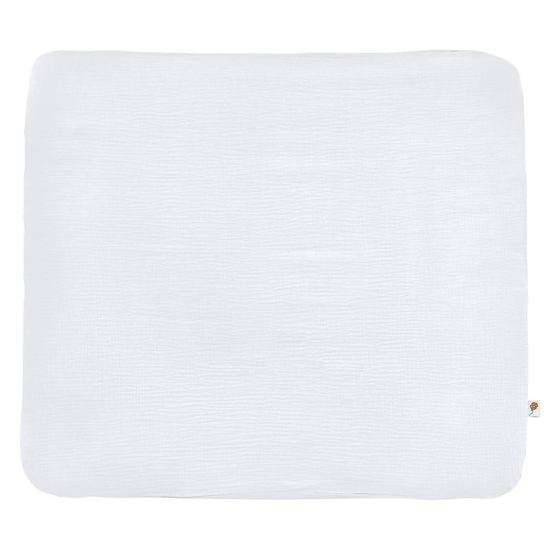 Organic Changing Pad Cover Muslin White