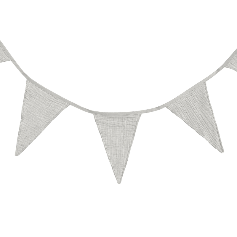 Organic Garland Muslin Light Grey 330cm