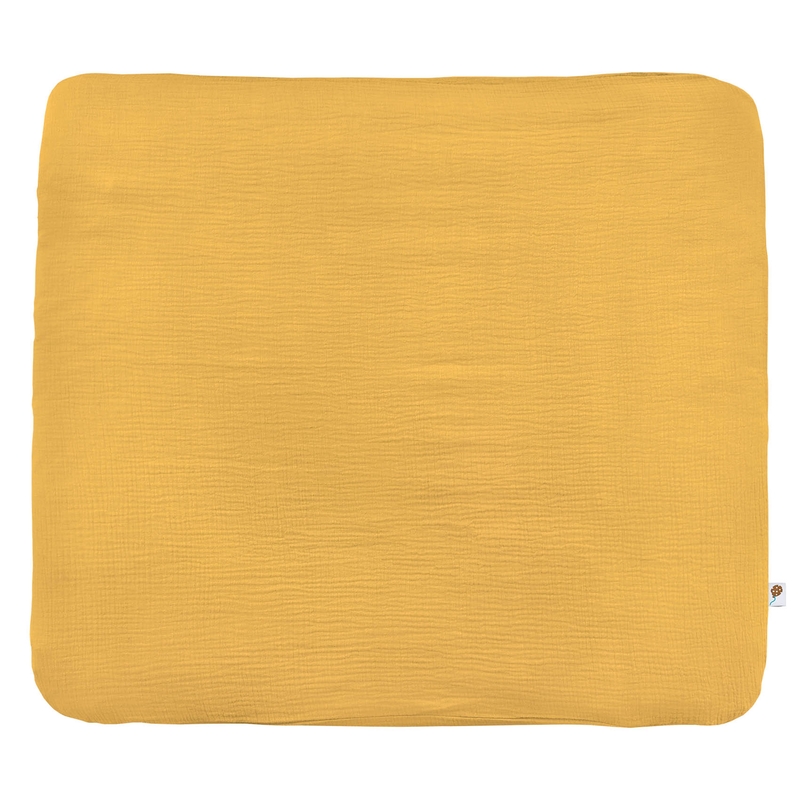 Changing Pad Cover Muslin Mustard