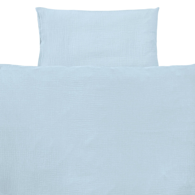 Bedding Muslin Light Blue 100x135cm