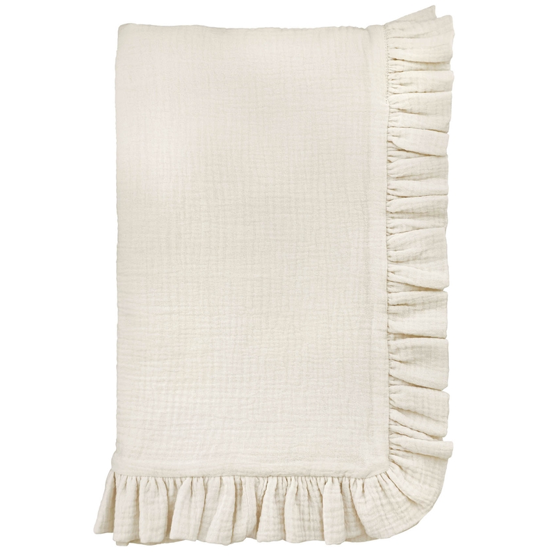 Baby Blanket Muslin Cream 80x100cm