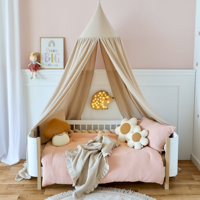 Canopy Muslin Powder Pink 250cm