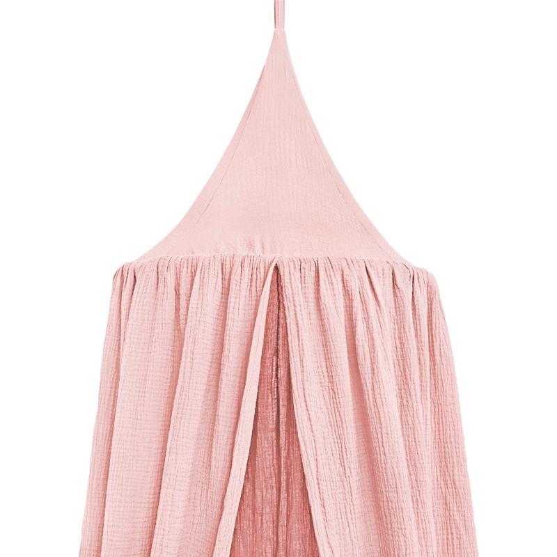 Organic Canopy Muslin Light Pink 250cm