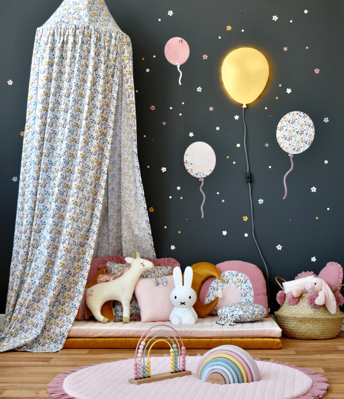 Playroom With Balloons &amp; Flowery Textiles