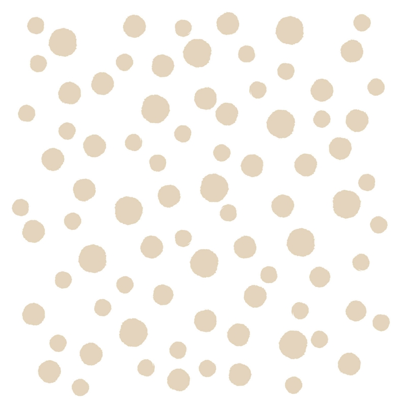 Kidsroom Wall Stickers &#039;Mini Color Dots&#039; Beige