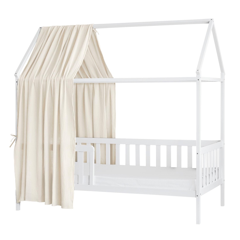 Organic House Bed Canopy Cream 350cm 1 Piece