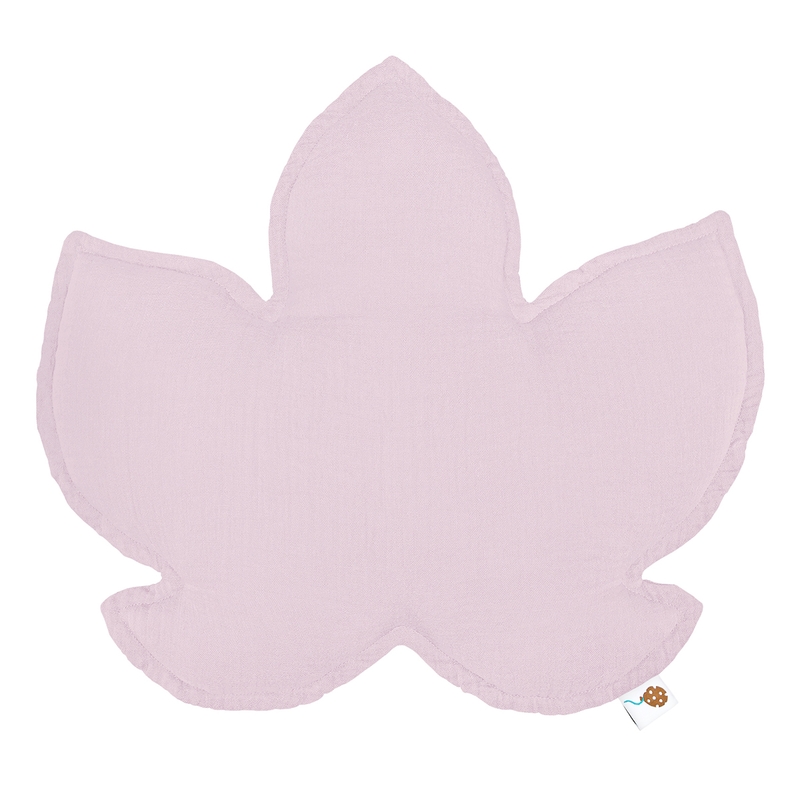 Cushion Leaf Muslin Lilac 40cm