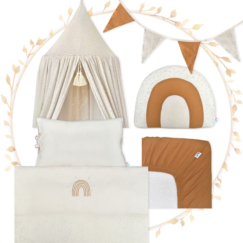Cot Bundle &#039;Golden Dots&#039;