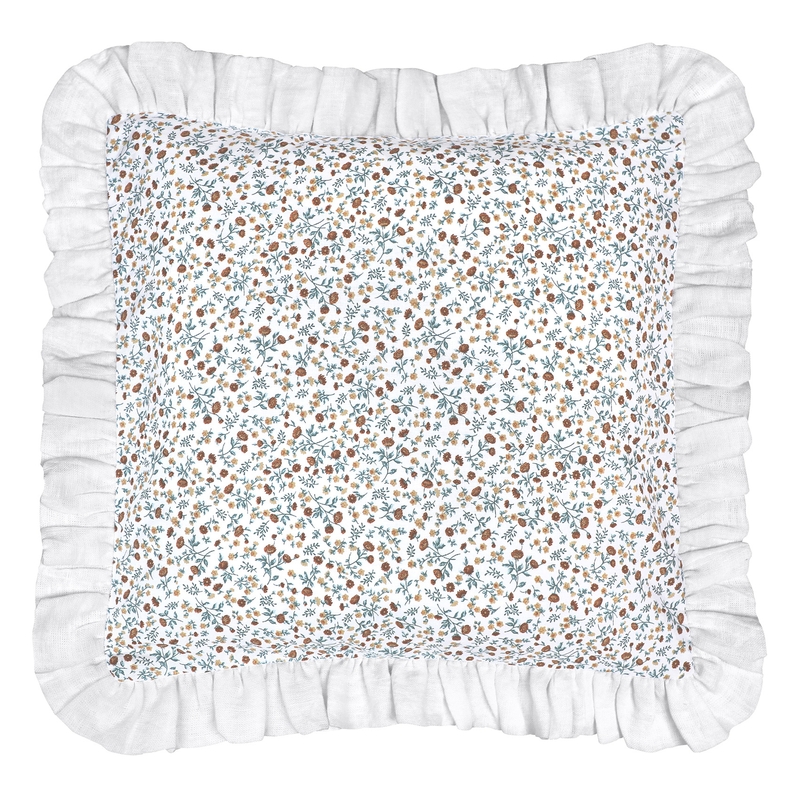 Pillowcase With Ruffles &#039;Buttercup&#039; Blue