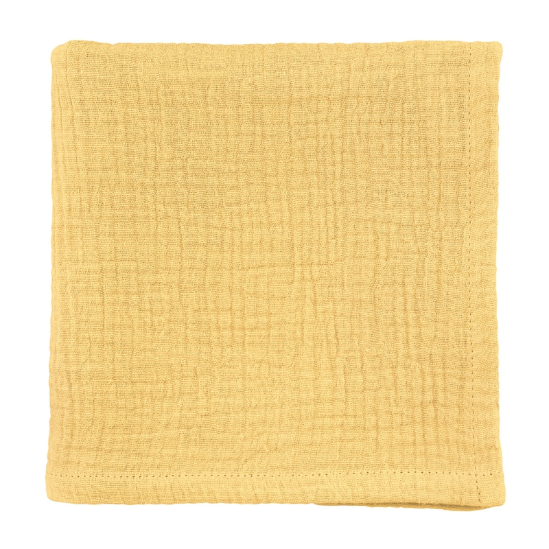 Organic Muslin Cloth Yellow 70x70cm